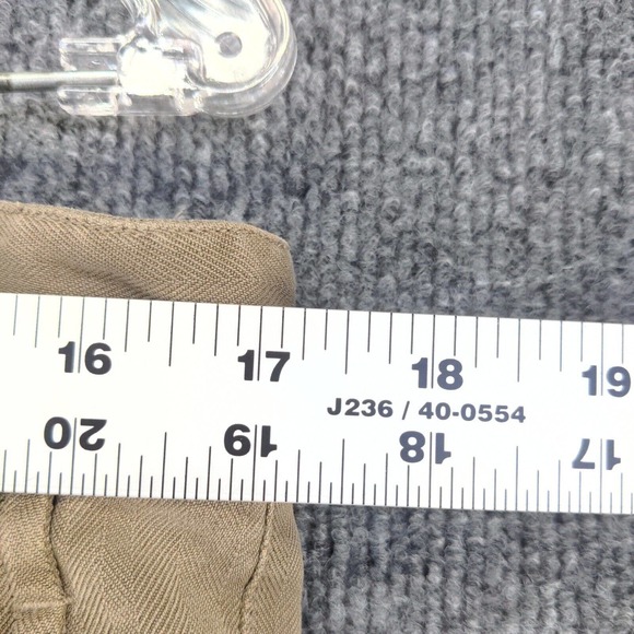 AXIS LA Men's Straight Leg Chino Pants Tan 36 Pleated Front Cuffed Hem Silk - Picture 9 of 10